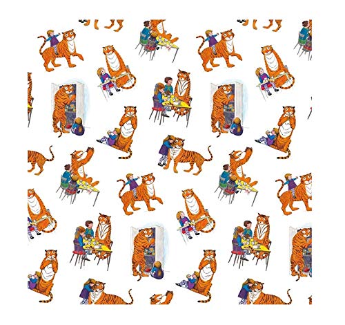 Museum and Galleries Sheet of The Tiger Who Came To Tea Gift Wrap Wrapping Paper Collection