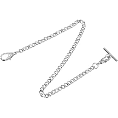 Chaînette Ancienne En Argent Pour Montre De Poche - Occasion - Style Vintage