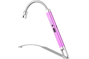 MEIRUBY Lighter Electric Lighter Candle Lighter Rechargeable USB Lighter Arc Lighters for Candle Camping BBQ Purple
