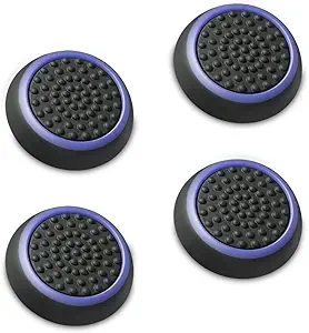 Tobo Silicone Grips Cap Thumb Stick Joystick Grips Compatible with PS4, PS3, Xbox 360, Xbox One Controller.[2 Pair / 4 Pcs] (Black&Blue)