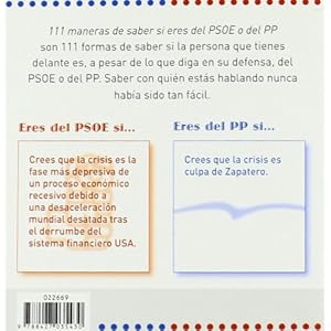 111 maneras de saber si soy del PSOE o del PP