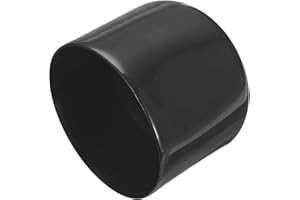 QUARKZMAN 4pz Tappi Terminali in Gomma 59mm ID Protezioni per Filettatura Vite Coperchio Cappuccio Terminale Rotondo in Vinile Nero