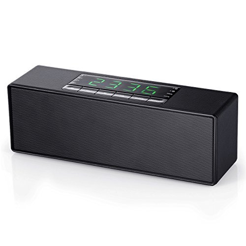 Altavoz Bluetooth con Reloj Despertador, Yokkao&reg; Altavoz Inal&aacute;mbrico Radio FM con Micr&oacute;fono Incorporado, Soporta manos libres, USB, Tarjeta TF, cable AUX, Alta Calidad de Sonido