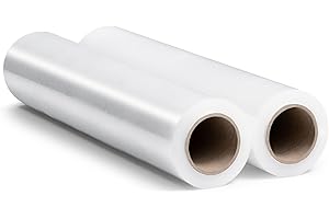 RAGO® Emballage déménagement Film à palette 2 unités 150m Film déménagement Film emballage transparent Film étirable plastic wrap I Rouleau emballage Colis 150 m