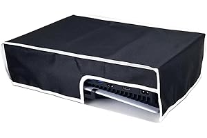 NHPY Staubhülle für PS5,PS5 digital Cover,Schutzhülle für ps 5,Staubschutzhülle für PS5 Anti Scratch Kompatibel mit Playstation 5,Playstation 5 hülle,Schwarz,Querformat