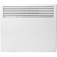 Devola DVNDM10 1000W Eco Electric Panel Heater with Adjustable Thermostat | Energy Efficient Technology, Lot 20 | Slimline Wall Mounted & Free Standing Plug in Low Energy Heaters with Timer | White