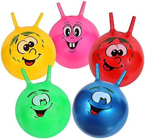BigTree 18" Inch Childrens/Kids Retro Space Hopper Jump n' Bounce Ball Bouncing Toy (pink)