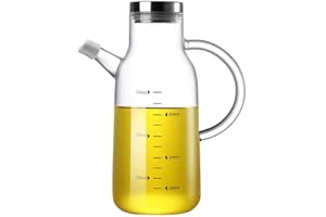 XIAOSHENLU Distributeur d'huile d'olive, bouteille d'huile de Verre à haute teneur en borosilicate, 550ml