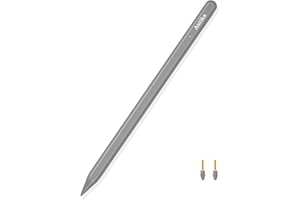 ANTIKA R2 Stylus Stift Palm Rejection Schnell Wiederaufladbar Magnetischer Haftung iPad Pencil kompatibel mit 2018-2023 iPad 6/7/8/9/10 iPad Air 3/4/5 iPad Mini5/6 iPad Pro 11"/12.9 "3/4/5 Gen mit 3-Kappen