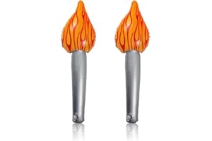 RUIOOMEEP Torche Gonflable Flamme Olympiquea 2024 - Décoration Jeux Olympiqueas, Accessoire Incontournable pour Célébrations et Événements 2 pièces