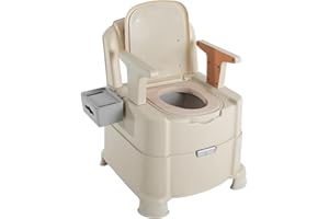 FYSSNN WC portatile con Sensory Light da campeggio con quattro gambe, capacità di carico 200 kg, adatto per donne incinte, disabili e anziani