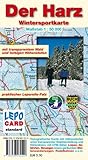 Image de Wintersportkarte - Der Harz: mit transparentem Wald und farbigen Höhenstufen. Maßstab 1:50000. Sta