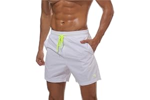 donhobo Men's Swim Trunks Board Shorts Beach Pants Swimming Waterproof Quick Dry Surfing Boardshorts
