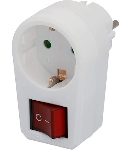 CHACON Easy Switch Steckdose Mit Schalter | Max. 3500 W, Kindersicherung, Schwarz