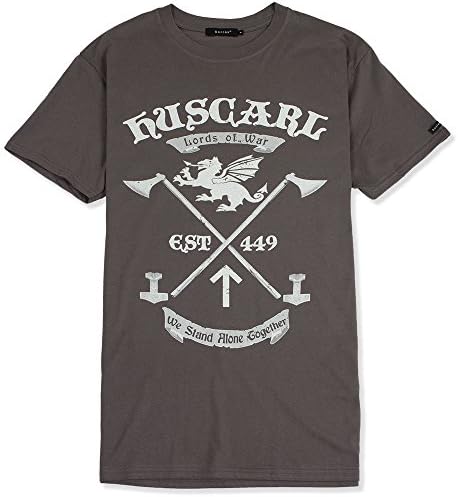HUSCARL LORDS OF WAR T-SHIRT - Anglo-Saxon, England, Senlak, White Dragon