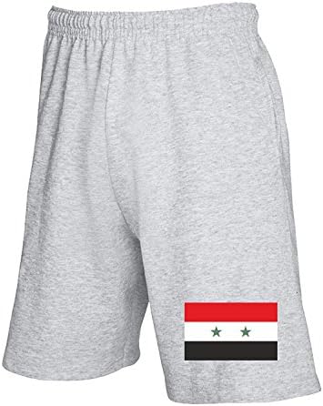 Cotton Island Sweatpants Shorts TM0249 Syrian Flag Flag, Size S