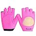 Produktbild fish BOODUN halbe Finger-Leder-Frauen-Gewichtheben Training einen.Kreislauf.durchmachenreiten Fäustlinge atmungsaktiv Fitness-Fahrrad-Handschuhe kurz