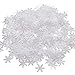 Produktbild Artificial Snow & Snowflakes - 2 Packs 600pcs In Total White Snowflakes Colorful Confetti Birthday Holiday Party Decoration - Pink Green Snow Confetti Table Confetty Inflatable White Confet