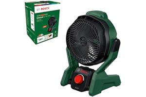 Bosch Cordless Portable Fan UniversalFan 18V-1000 (Without Battery, 18 Volt System, for DIY, Camping and More, Air Flow Volume: 1,000 m³/h, in Carton Packaging)