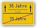 Produktbild Geschenk zum 36. Geburtstag - Ortsschild lustige Geschenkidee zum 36. Jubiläum