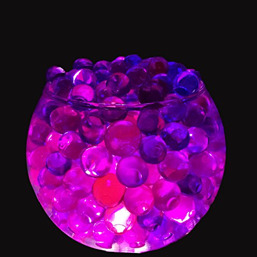 KAKOO 11er 10g Tüten Wasserperlen Aquabead Gelperlen Hydroperlen Magische Kristall Gel Kugel Aqualinos Vasen Füller für Hochzeit Party Decoration Blumenzubehöre Kinder Spielzeug Über 6000 Stücke (Bunt) - 6