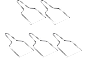 Hemoton Lot de 5 trancheuses à fromage en acier inoxydable avec fil à fromage multifonction