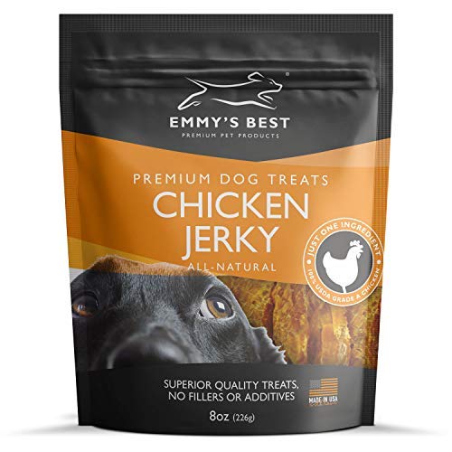 Emmy's Best #1 Snacks para Perros Tiras de Pollo - Sin Rellenos, Aditivos o Conservantes - Genial para Entrenar/Sobornar a Tu Mascota - Satisfacción 100% Garantizada Incluso con Bolsa Vacía