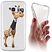Price comparison product image Samsung S7 G930 °F Soft Case for Samsung Galaxy S7 G930 °F Cover Backkover Tpu Soft Case for Samsung Galaxy S7 G930 °F 1045 Giraffe Animiert Braun Schwarz Weiß