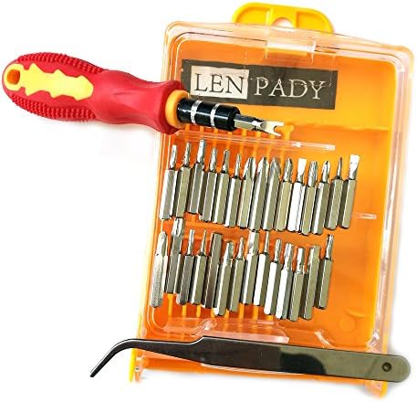 Magnetic Screw Driver + Tweezer (32 in 1) Multi Purpose Precision Magnetic Mini Screwdriver Kit Multi for Apple PC Watch Mobile Phone Repair Tools