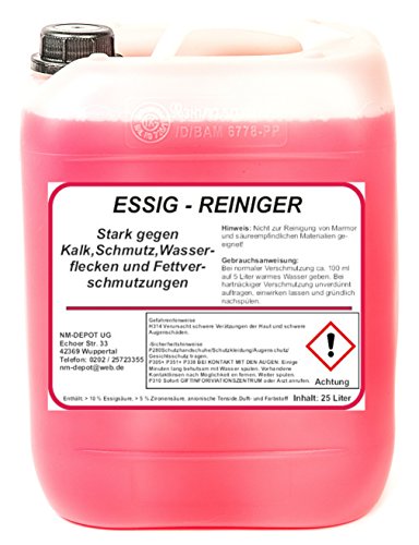 Preisvergleich Produktbild 25 Ltr. Essigreiniger intensiv Essig Reiniger Konzentrat