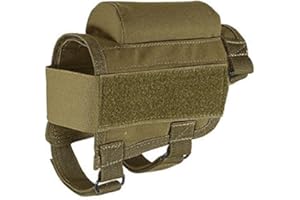 YUEWO Tattica per Fucile Buttstock Cheek Rest Riser cartucce Carrier Case Holder New