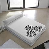 Devota & Lomba 43292 - Juego de sábanas compuesto por encimera, 210 x 270 cm, bajera, 135 x 190/200 cm, funda para almohada, 45 x 110 cm, diseño rosas