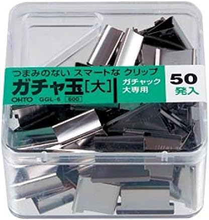 Gacha ball (Stainless Steel clip Refills) large GGL-6P/C 50Refills by AUTO (japan import) by Gacha ball