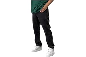 BIBOKAOKE Jeans Herren Einfarbig Loose Jeanshosen Casual Breite Hosen Mode Stretchdenim Hose Herrenjeans Lässige Denimhosen Sporthose Jeanshose Stretch-Denim Männer Jeans-Hose Denim Pants