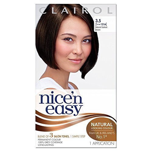 Clairol Nice'n Easy Permanent Hair colour, 3.5 Natural Darkest Brown
