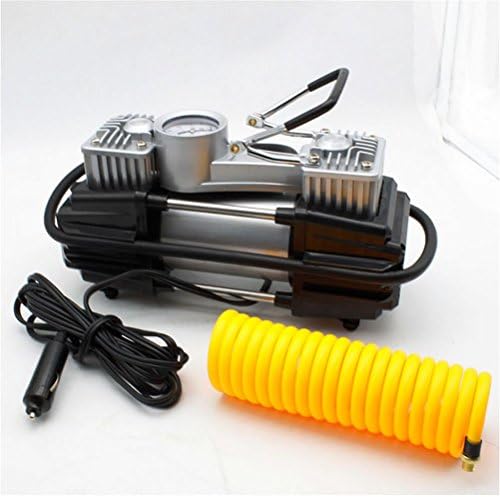 LEAJIA Heavy Duty Portable Mini Air Compressor Metal Tire Inflator Pump for 12 Volt Car