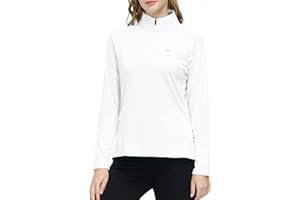 MoFiz Felpa Donna Sweatshirt Manica Lunga Sport Maglia 1/4 Zip