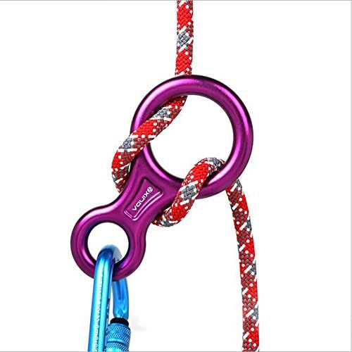 LZH SPORT 35KN Rescue Figure 8 Descender, Outdoor Rappel Device For Rappelling Belaying Rock Climbing 2PCS