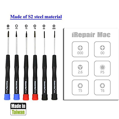 7 Stück Arbeitsstation: Schraubendreher Werkzeug Set mit Magnetmatte für MacBook Pro Retina und Luftmodelle Reparatur - 5