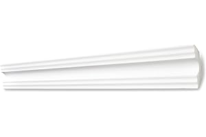 Decosa moulure A50 (Sonja) - moulure du plafond en polystyrène - 50 x 50 mm - 5 x 2 m - moulures décoratives, stuc