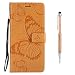 Produktbild Grandoin Galaxy Note8 Hülle, Handyhülle für Samsung Galaxy Note 8 Handytasche PU Leder Flip Cover Muster Design Premium Schutzhülle mit [TPU Innenschale] Etui Case (Gelb)
