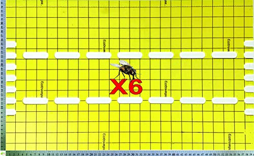 Zero Biocides 6 Placas Adhesivas DE Recambio para Equipo ATRAPAMOSCAS UV Formato Nº P3