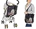 HENGSONG Baby's Black Pram Stroller Buggy Holders Storage Pocket Bag Organizer Mother Shoulder Bags