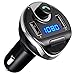 Price comparison product image Criacr Bluetooth FM Transmitter, Wireless In-Car FM Transmitter Radio Adapter Car Kit, Universal Car Charger with Dual USB Charging Ports, Hands Free Calling for iPhone X/8/7Plus/7/6/5S, Samsung, etc.
