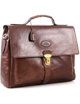 The Bridge Sfoderata Luxe Uomo Aktentasche Leder 39 cm Laptopfach