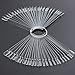 KINGSO 50Pc Clear Transparent False Nail Art Polish Display Practice Fan Board Tool Kit