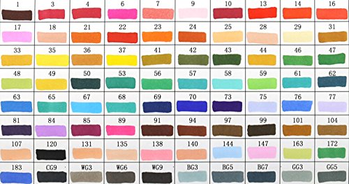 Touchfive Marker 80er Set Touch Brush Marker neue Generation (für Animation) - 2