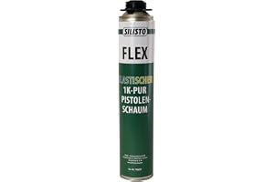 Pistolskum B2 1 x 750 ml – elastiskt PU 1K monteringsskum – byggskum för fönster, dörrar och fogar – permanent elastiskt PU-skum för tätning, isolering och isolering – ljudisolering