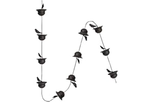 CWOQOCW Cadena de lluvia para pájaros al aire libre, construcción de hierro resistente y duradera, regalo perfecto para días lluviosos y amantes de los pájaros