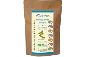 AYur-vana Sachet de Poudre de Ashwagandha Bio 150 g